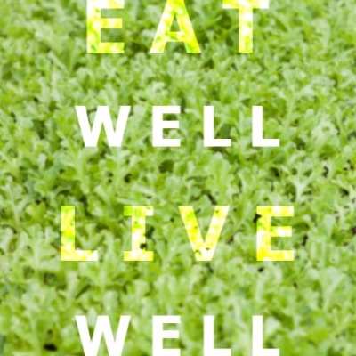Words Eat Well against a green background